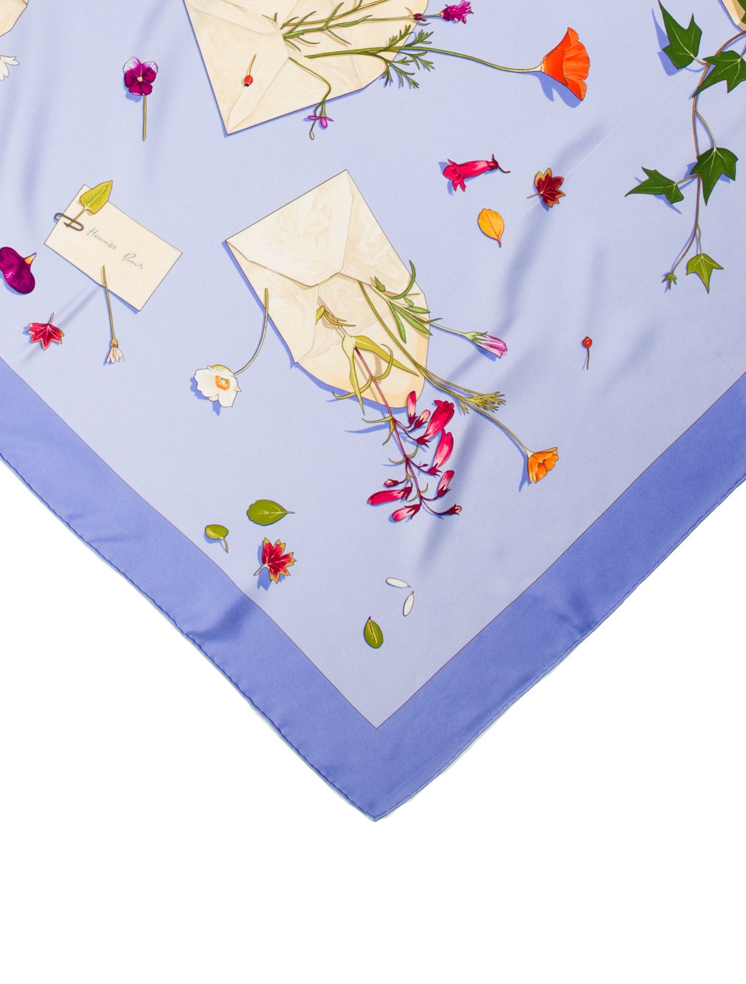 Hermès Des Fleurs pour le Dire Silk Scarf