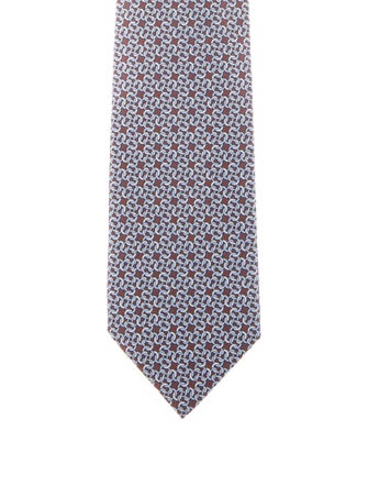 Hermès Silk Printed Tie