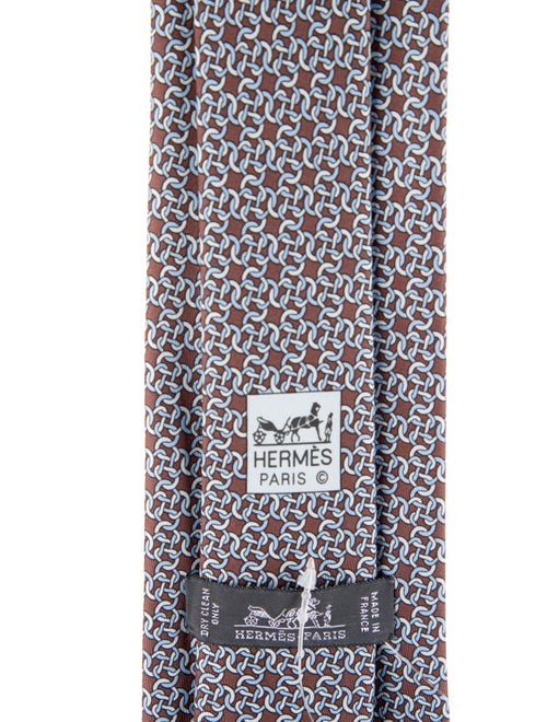 Hermès Silk Printed Tie