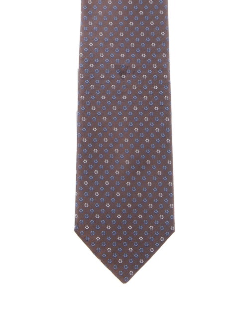 Hermès Pattern Print Silk Tie