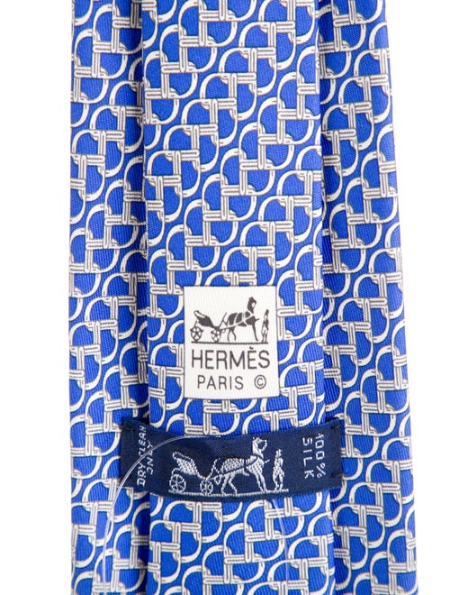 Hermès Silk Printed Tie