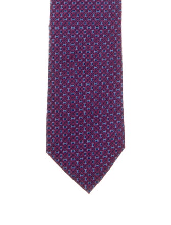 Hermès Pattern Print Tie