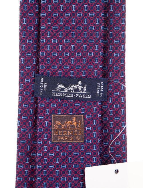 Hermès Pattern Print Tie