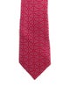 Hermès Patterned Silk Neck Tie