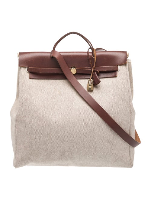 Hermès Toile & Vache Hunter Herbag 39