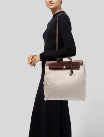 Hermès Toile & Vache Hunter Herbag 39