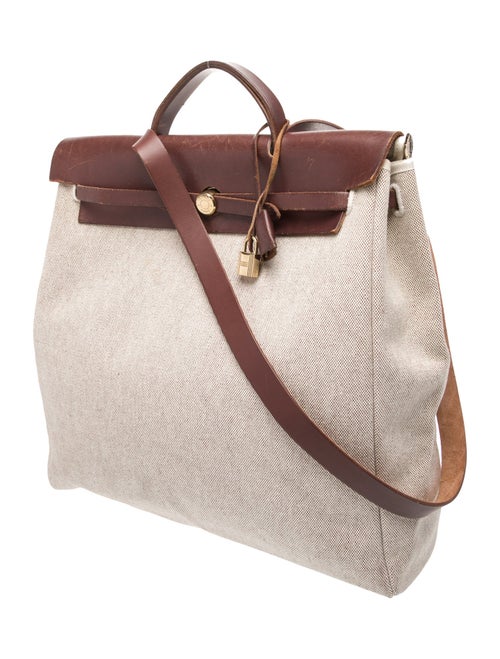 Hermès Toile & Vache Hunter Herbag 39