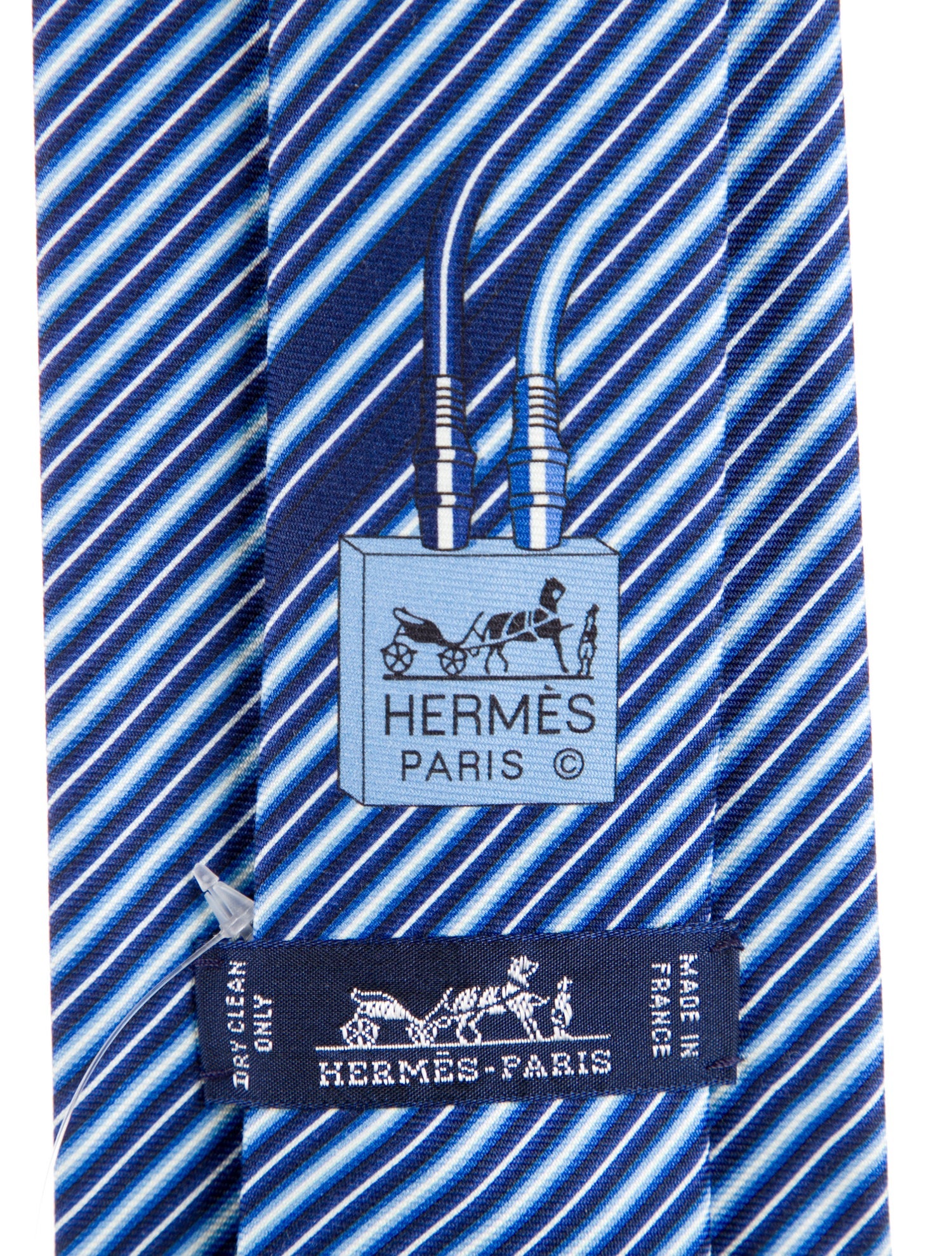 Hermès Pattern Print Silk Tie