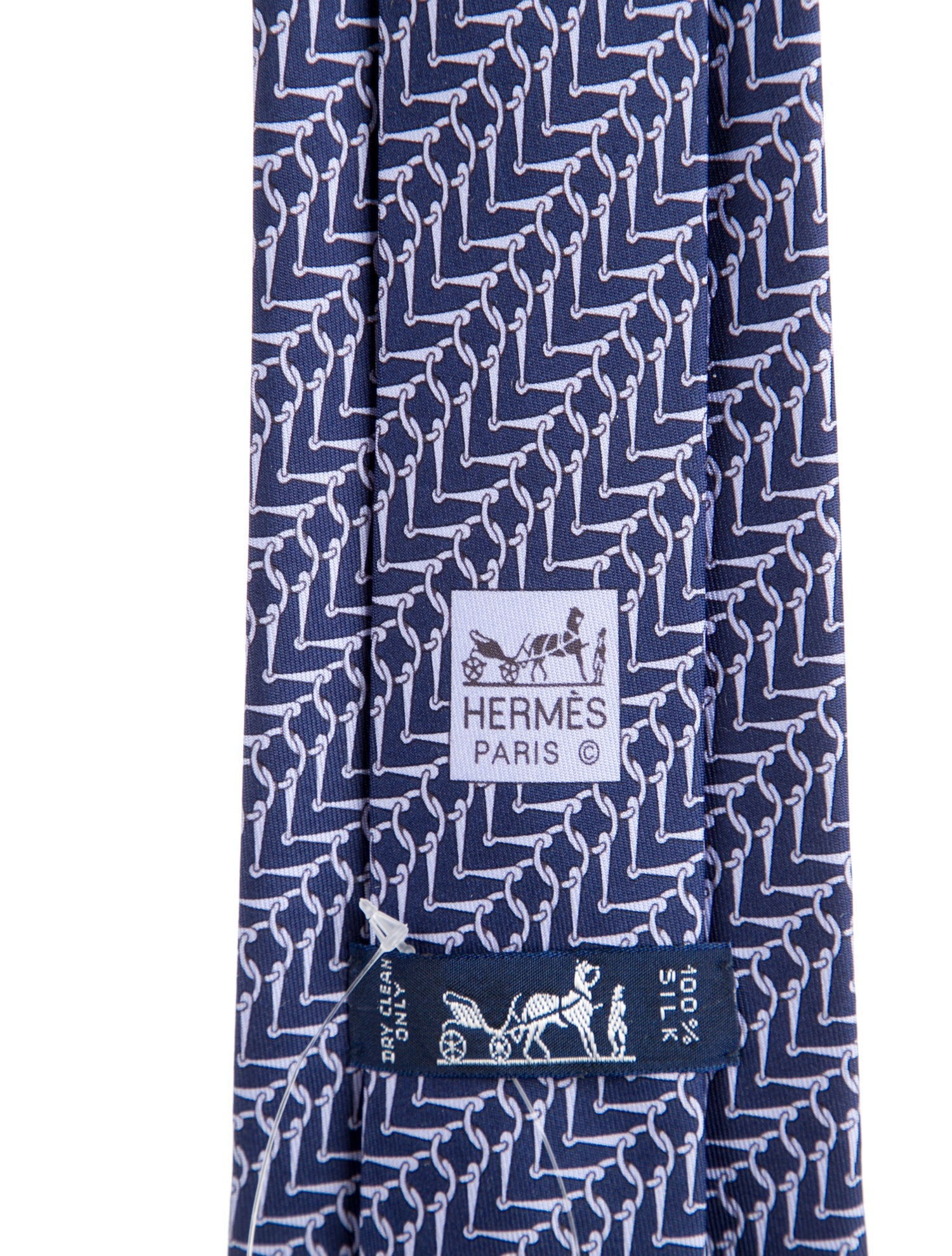 Hermès Silk Pattern Print Tie