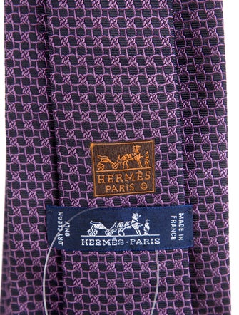Hermès Silk Pattern Tie