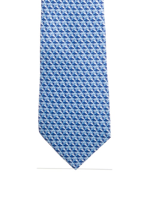 Hermès Silk Printed Tie