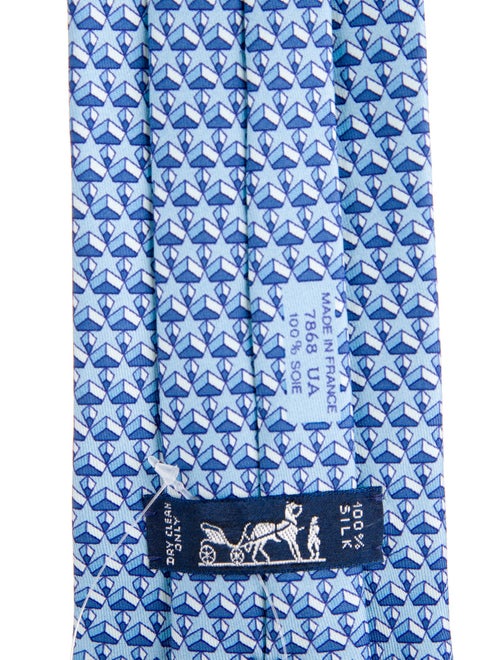 Hermès Silk Printed Tie