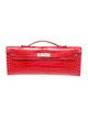 Hermès Shiny Porosus Crocodile Kelly Cut Clutch