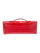 Hermès Shiny Porosus Crocodile Kelly Cut Clutch