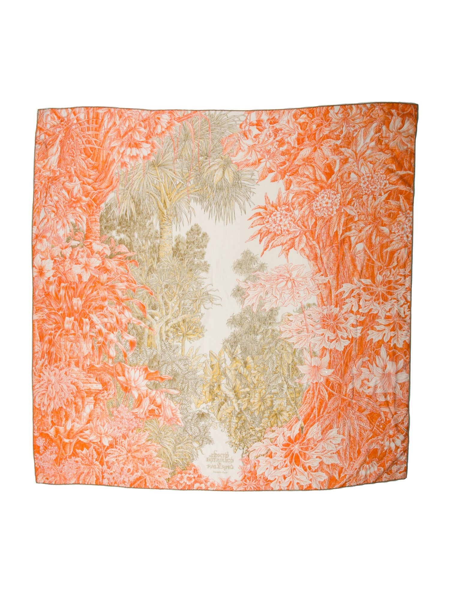 Hermès All 'Orto Botanico Di Palermo Cashmere Shawl w/ Tags