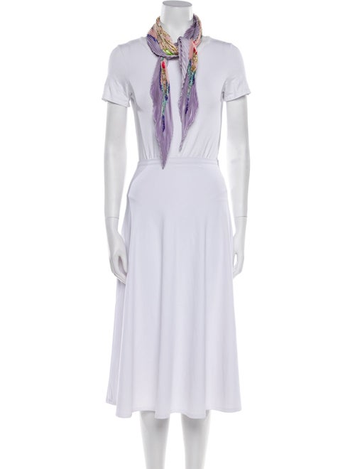 Hermès Regina Silk Plissé Scarf