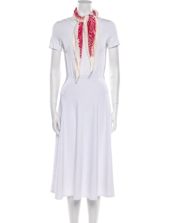 Hermès Onde de Chic Silk Plissé Scarf