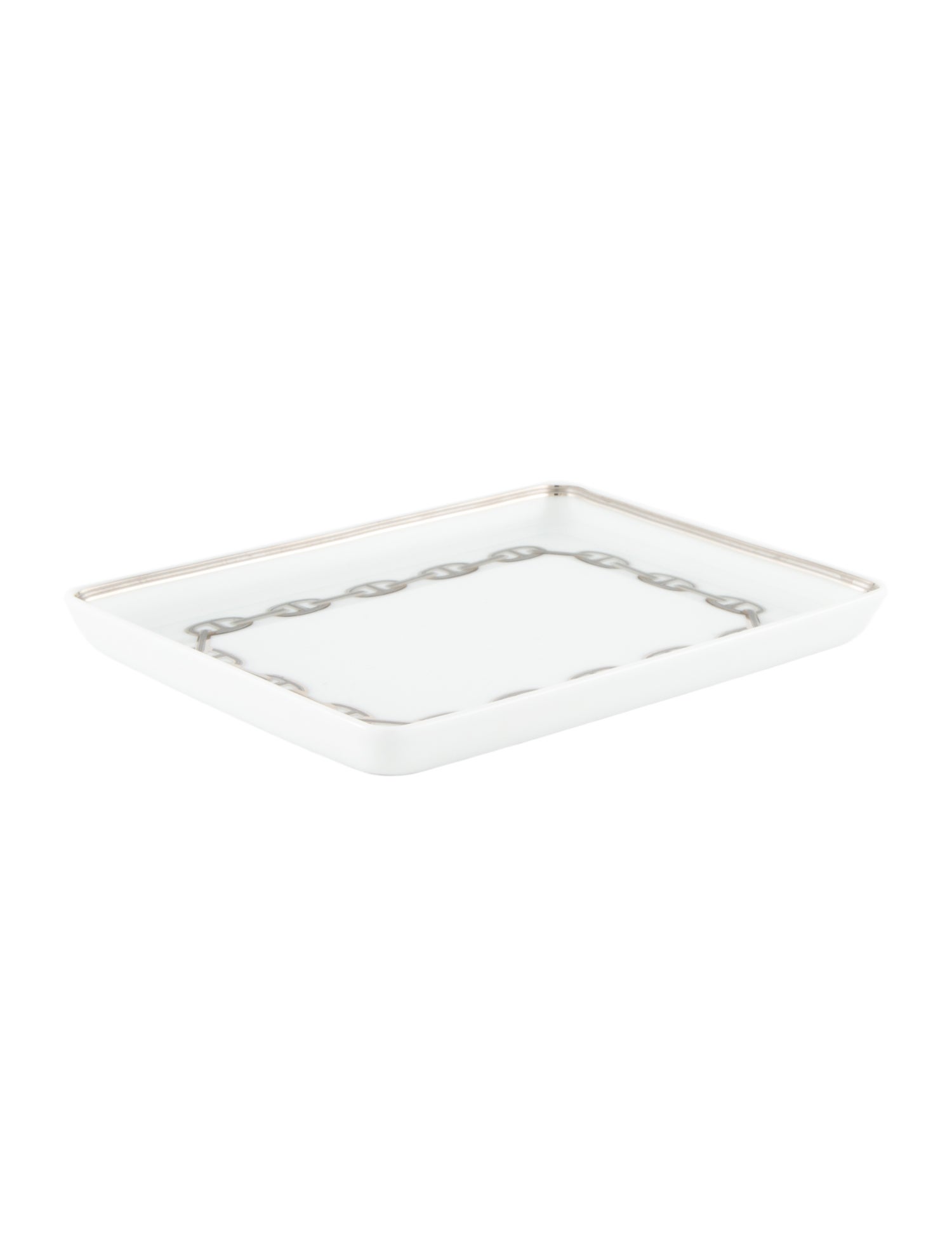 Hermès Chaîne d'Ancre Platinum Tray