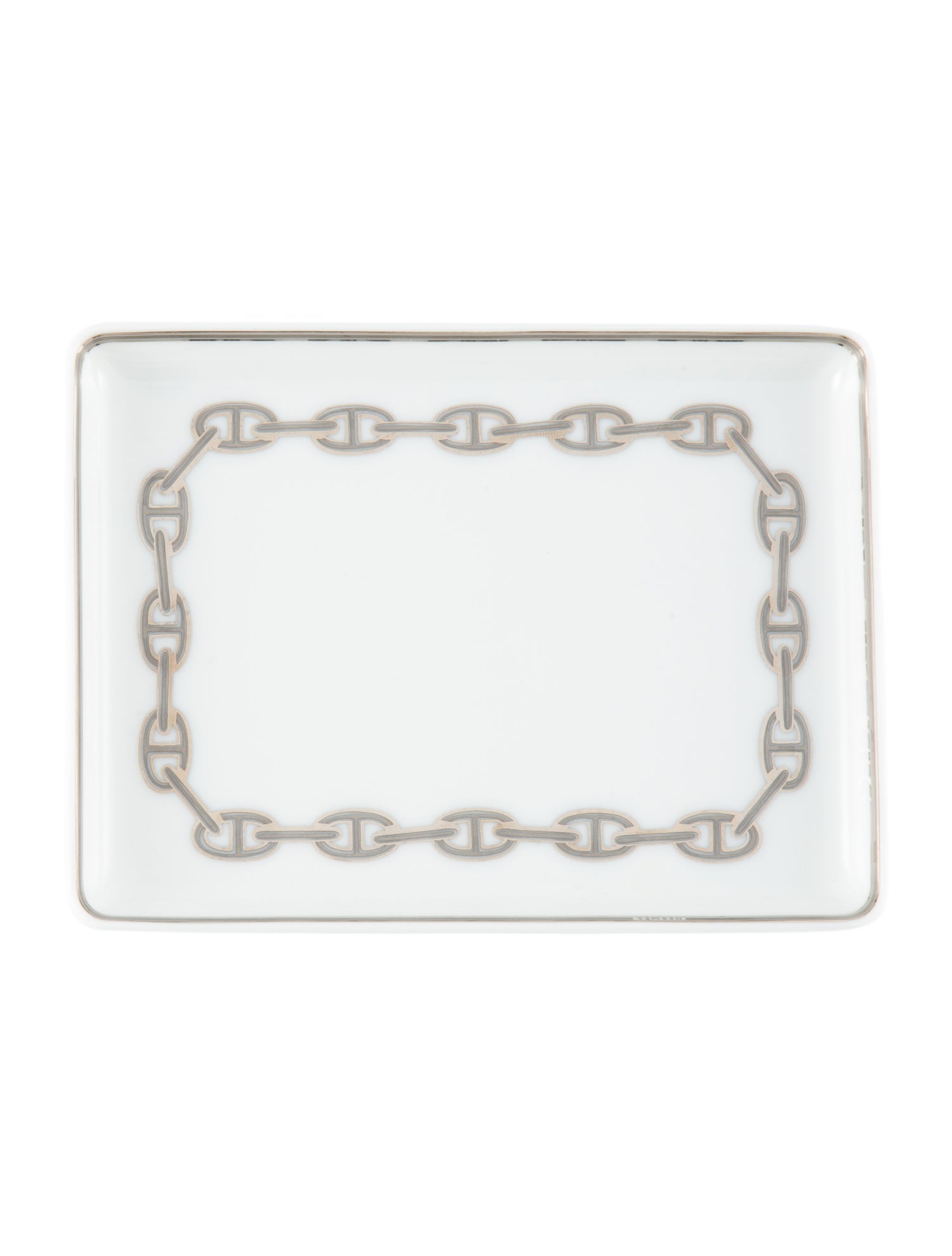 Hermès Chaîne d'Ancre Platinum Tray