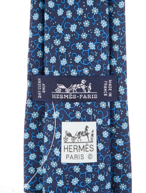 Hermès Silk Printed Tie
