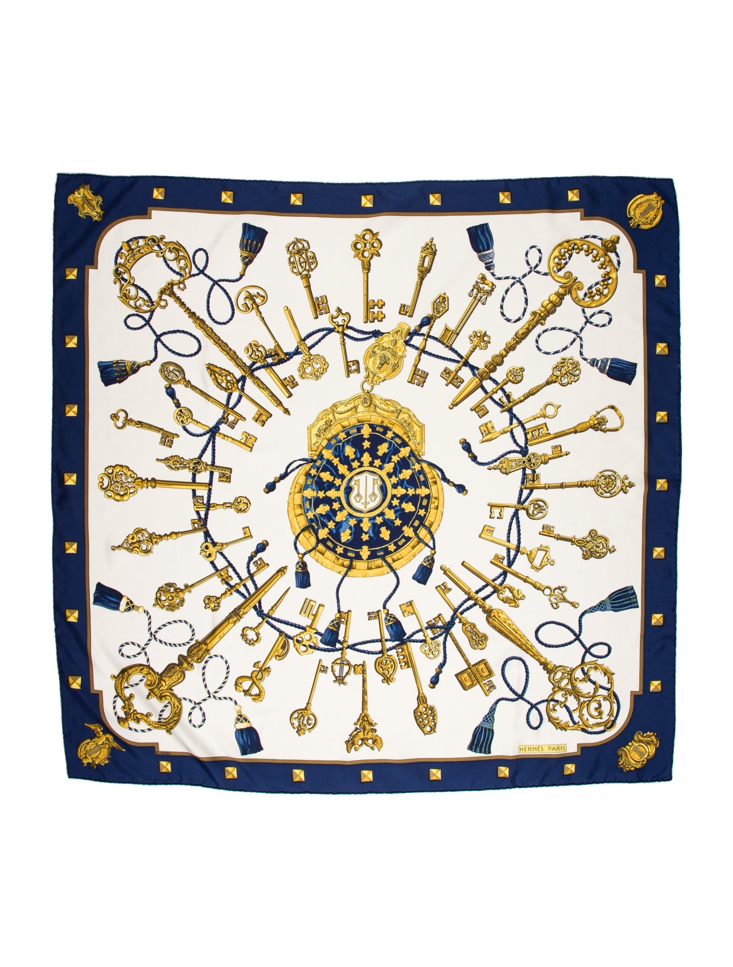 Hermès Keys Les Cles Silk Scarf