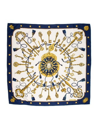 Hermès Keys Les Cles Silk Scarf