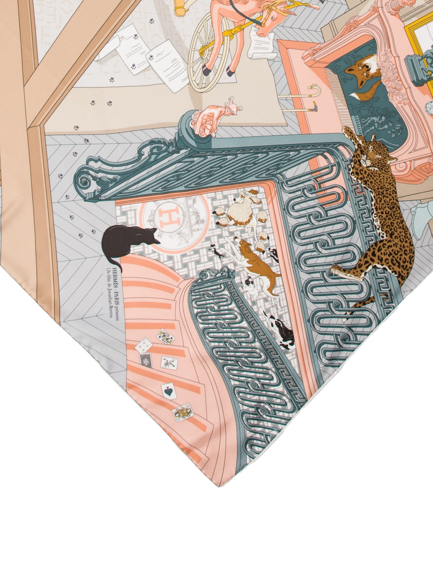 Hermès Mystere Au 24 Silk Scarf w/ Tags