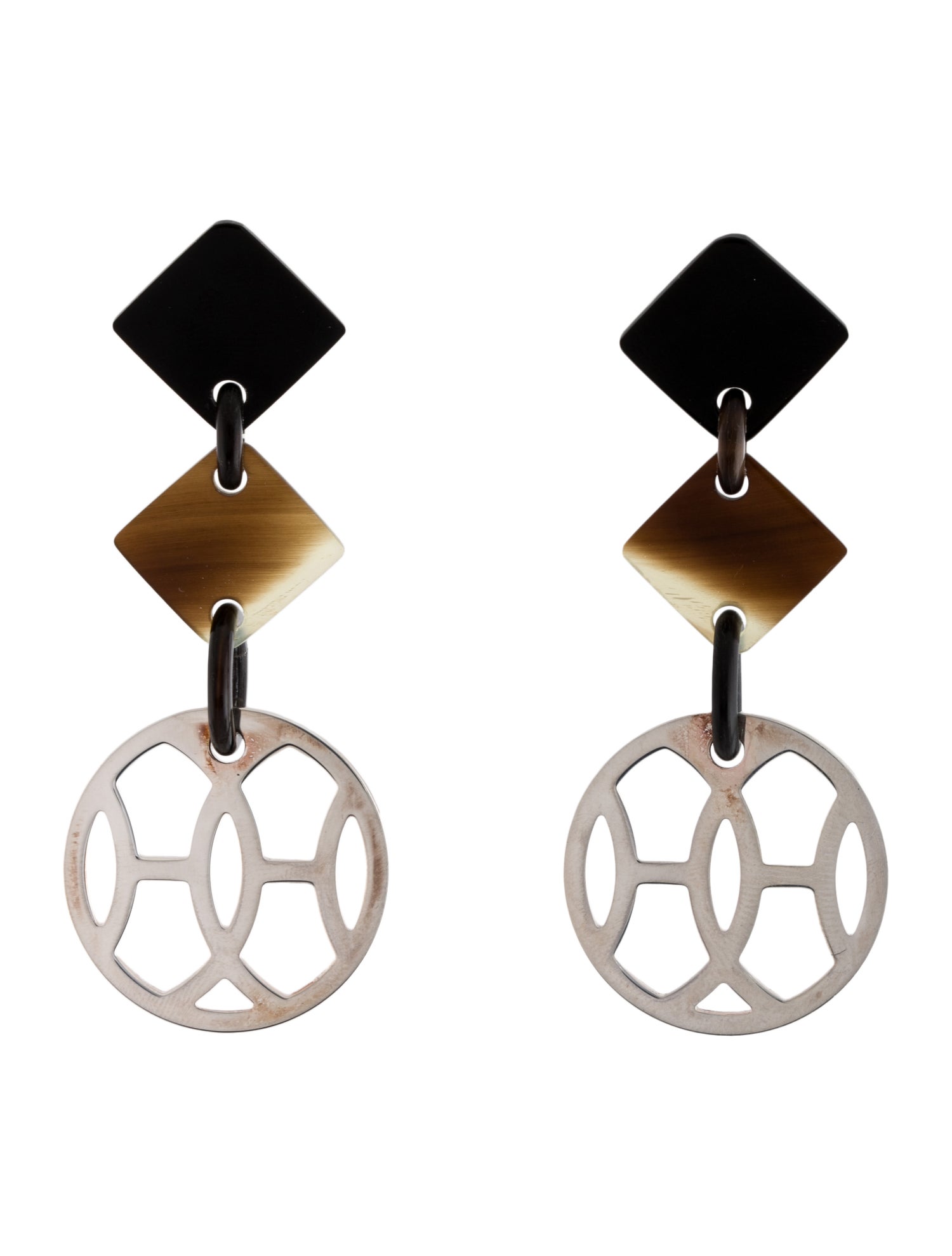 Hermès Horn Lift PM Drop Earrings