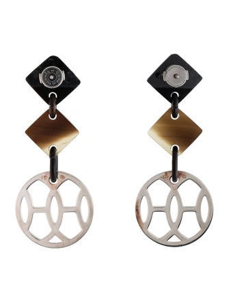 Hermès Horn Lift PM Drop Earrings