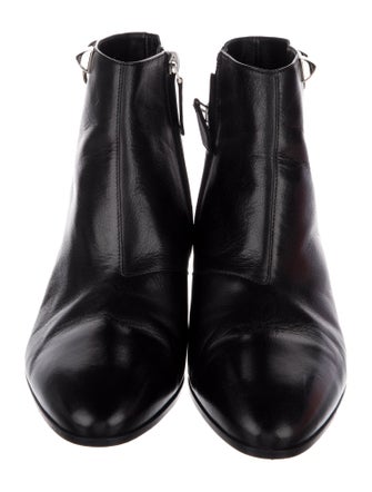 Hermès Leather Studded Accents Boots