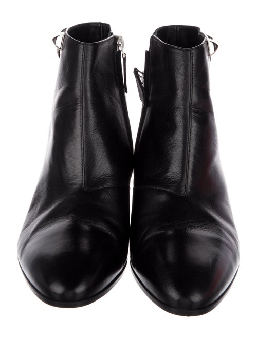 Hermès Leather Studded Accents Boots