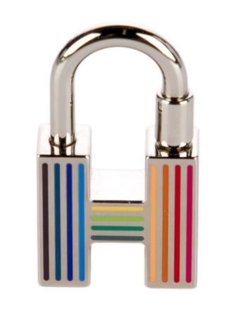 Hermès Quizz Rainbow Cadena Lock Bag Charm