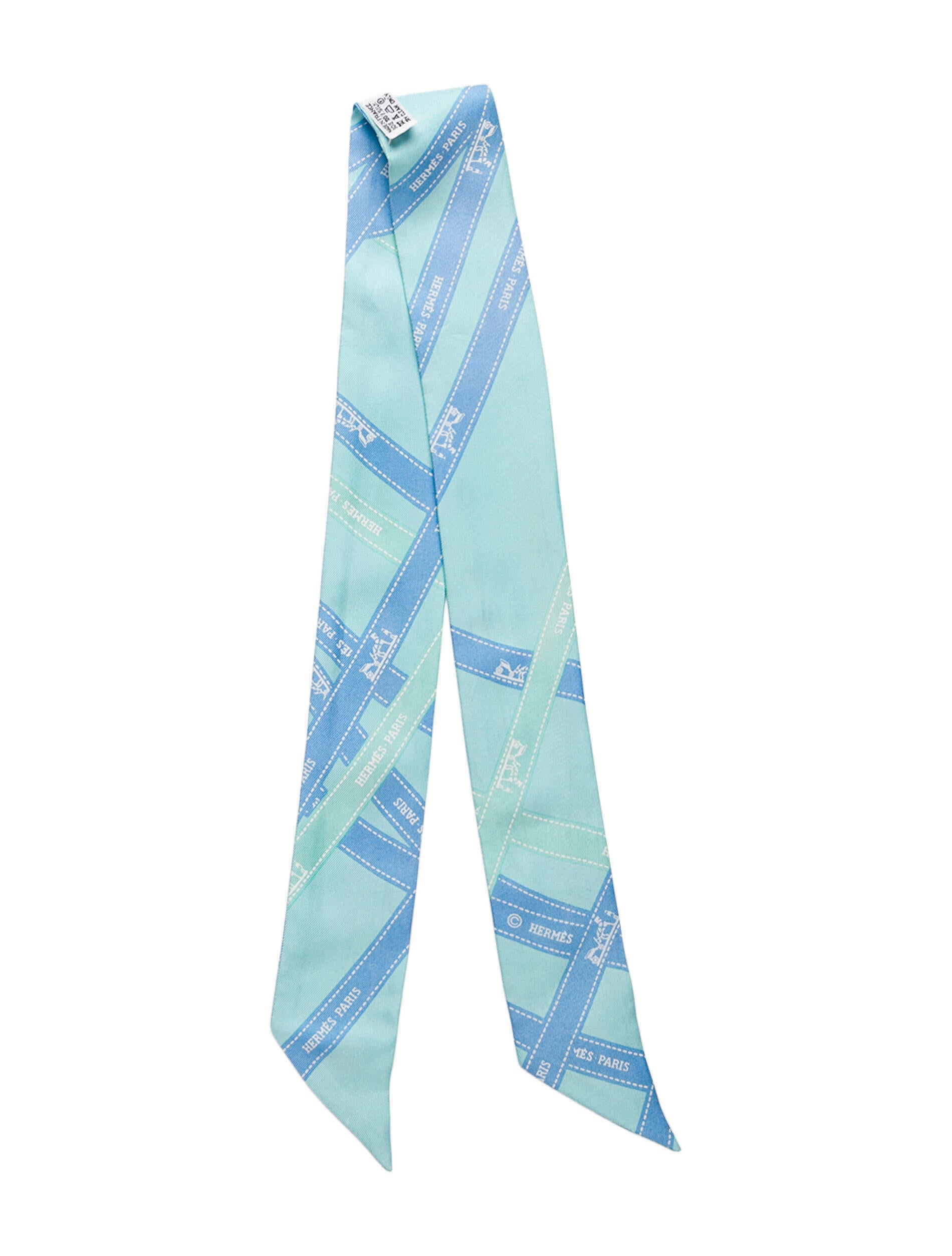 Hermès Bolduc Silk Twilly Scarf