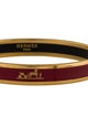 Hermès Calèche Narrow Enamel Bracelet