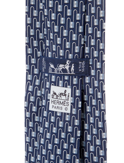Hermès Silk Patterned Tie