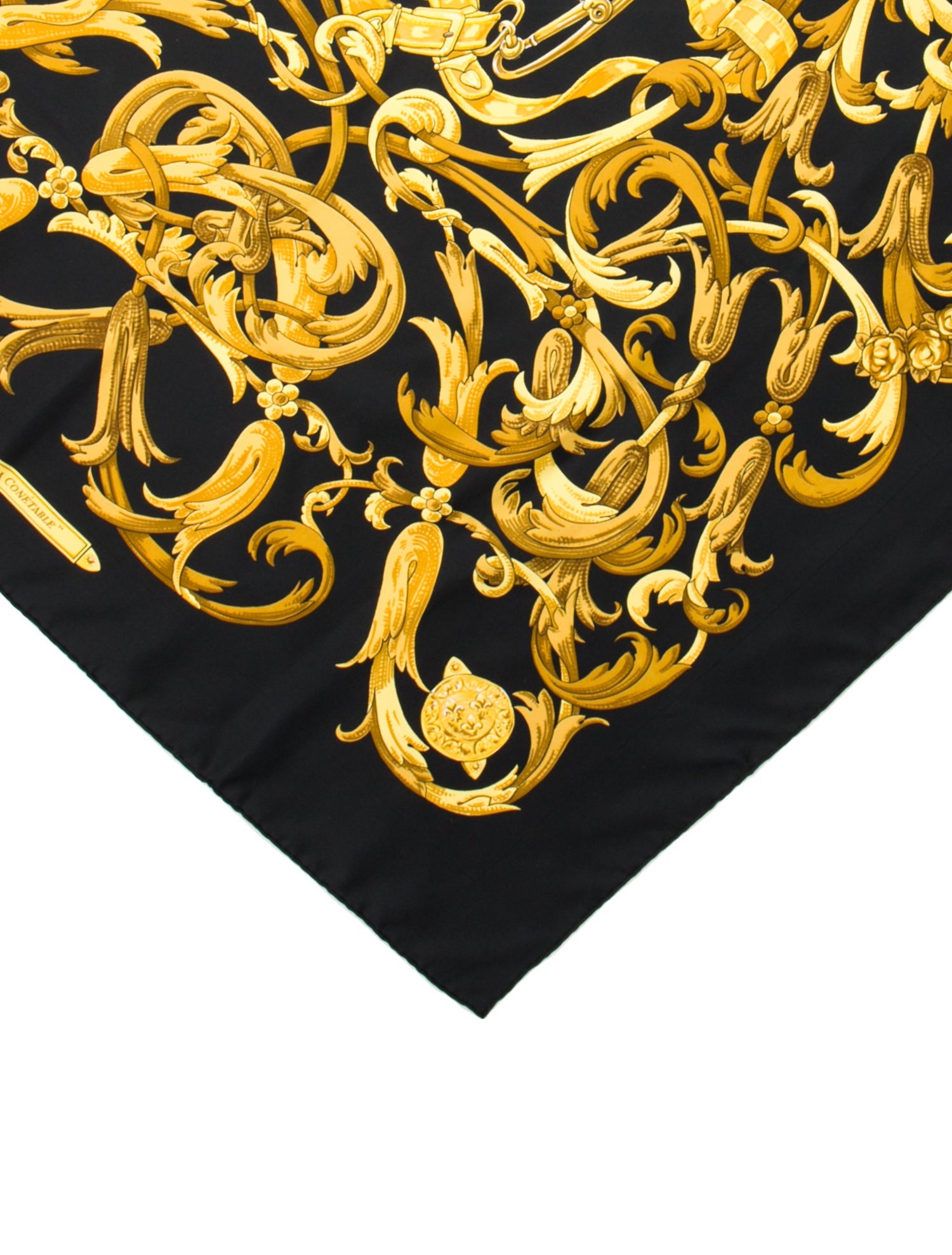 Hermès Le Mors "A La Conétable" Silk Scarf