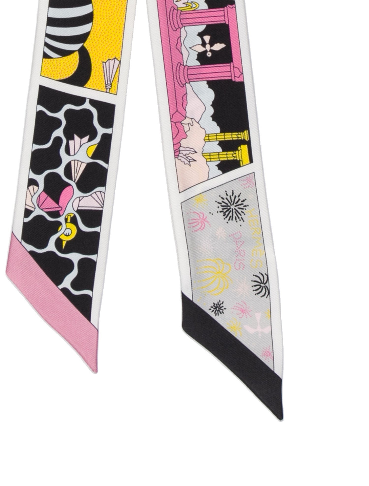 Hermès Factory Suite Silk Twilly Scarf