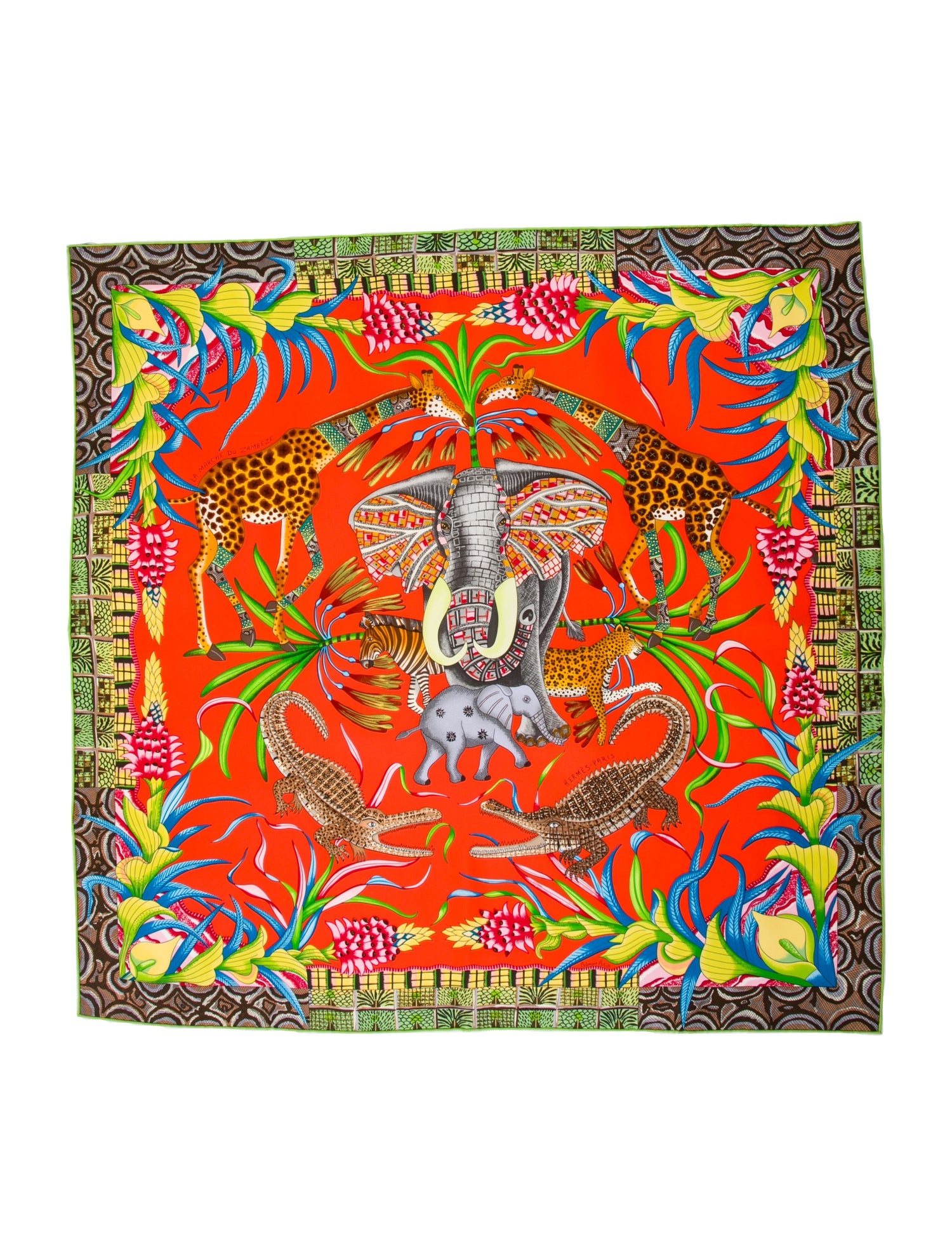 Hermès Marche du Zambeze Silk Scarf