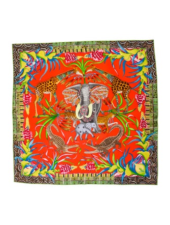 Hermès Marche du Zambeze Silk Scarf