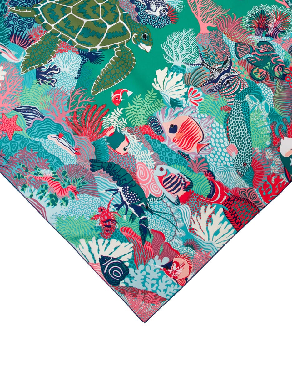 Hermès Under The Waves Silk Scarf w/ Tags