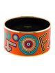 Hermès Extra Wide Enamel Bangle Bracelet