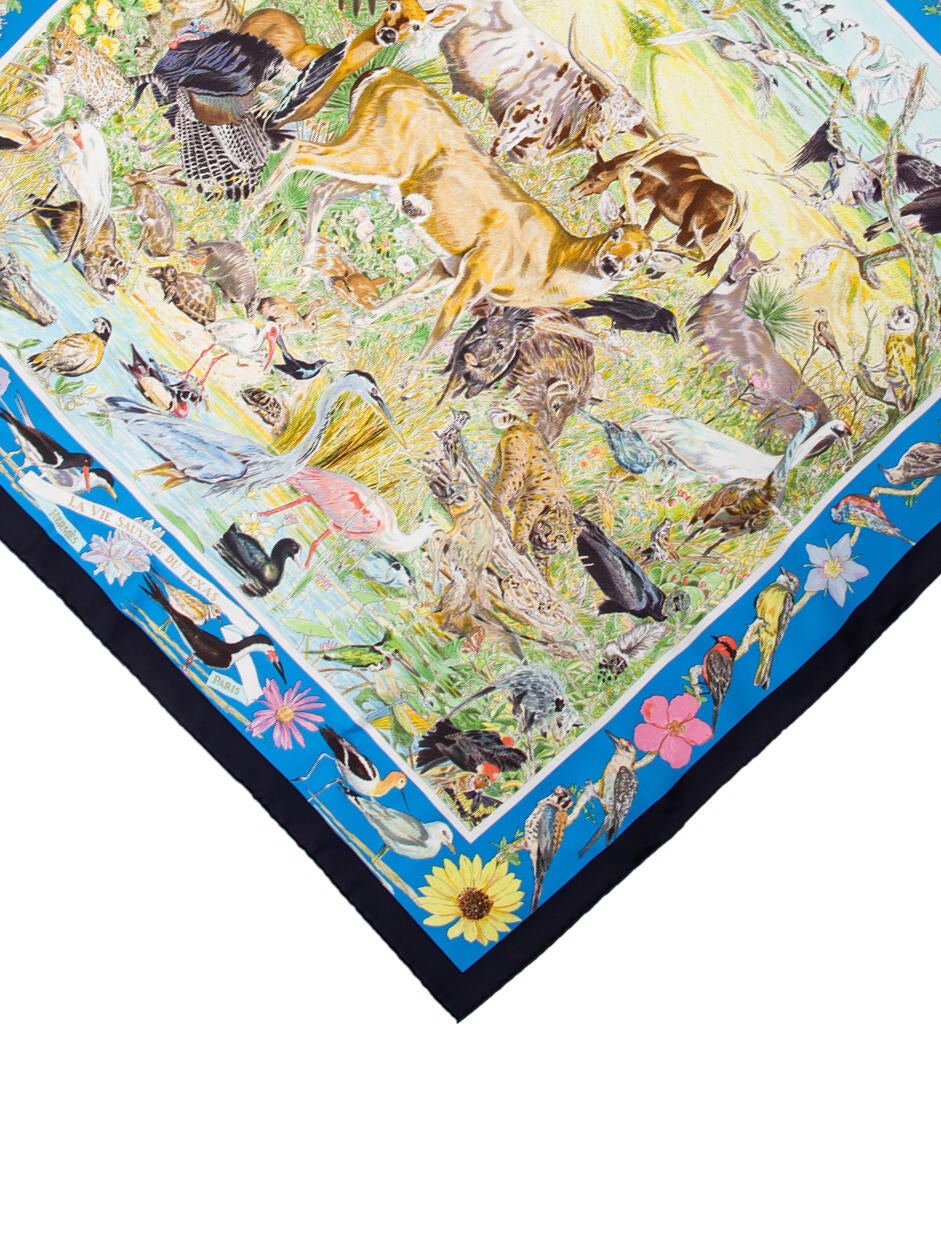 Hermès La Vie Sauvage du Texas Silk Scarf w/ Tags