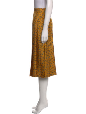 Hermès Silk Knee-Length Skirt