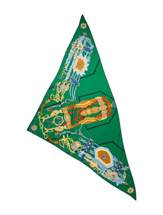 Hermès Hermès Brides et Destin Giant Cashmere Triangle Scarf Cashmere Scarf