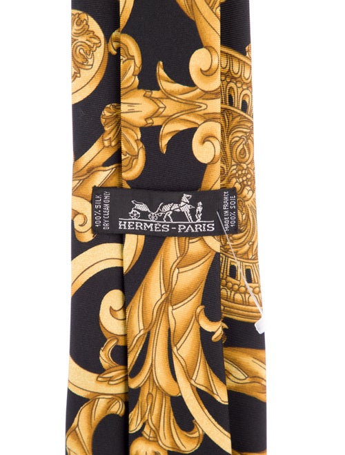Hermès Silk Patterned Tie