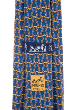 Hermès Silk Patterned Tie