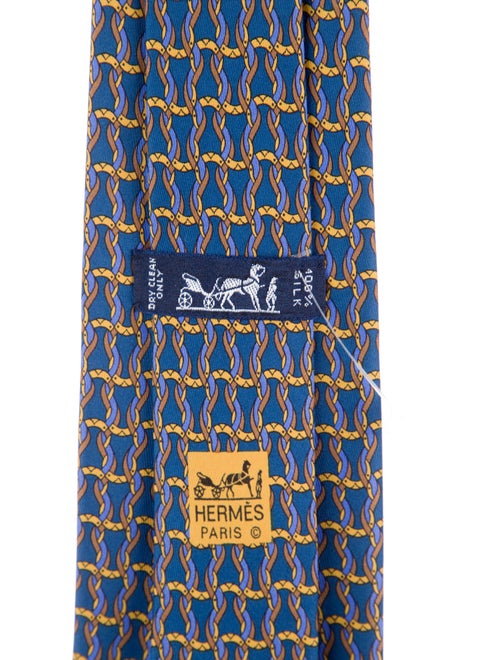 Hermès Silk Patterned Tie