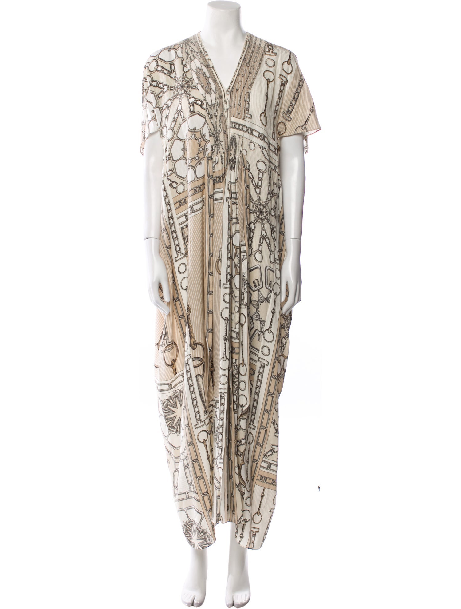 Hermès Silk Long Dress