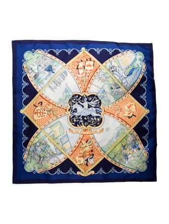 Hermès La Vie a Cheval Silk Scarf