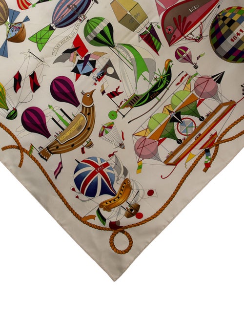 Hermès Les Folies du Ciel Silk Scarf